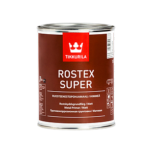 Грунтовка TIKKURILA ROSTEX SUPER Ростекс супер противокоррозионная грунтовка 1л