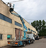 Автовышка 22 метра телескоп с гуськом по Минску, области и Беларуси. Большая поворотная корзина. Плавный ход, фото 4