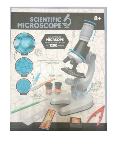 Детский Микроскоп Scientific Microscope (с 3 объективами 1200х 400х 100х ) - фото 4 - id-p145344093