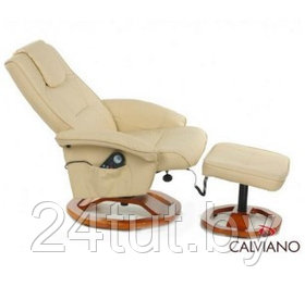 Массажные кресла Calviano TV-кресло Calviano 20 с пуфом (бежевое, массаж)