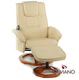Массажные кресла Calviano TV-кресло Calviano 20 с пуфом (бежевое, массаж), фото 5