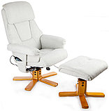Массажные кресла Calviano TV-кресло Calviano 25 с пуфом (серое, массаж), фото 4