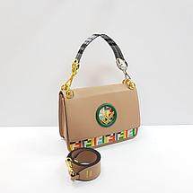 Женская сумка из натуральной кожи Fendi, фото 2