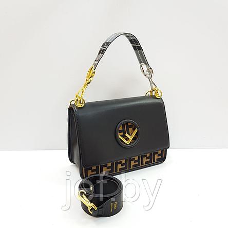 Женская сумка из натуральной кожи Fendi, фото 2