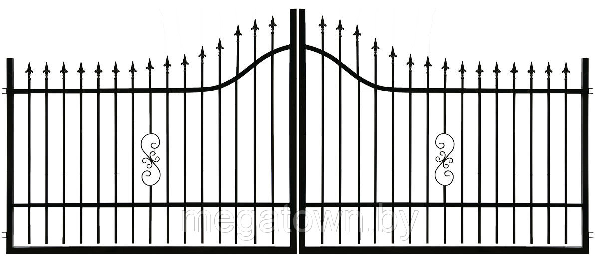 Ворота с элементами ковки "Веста"