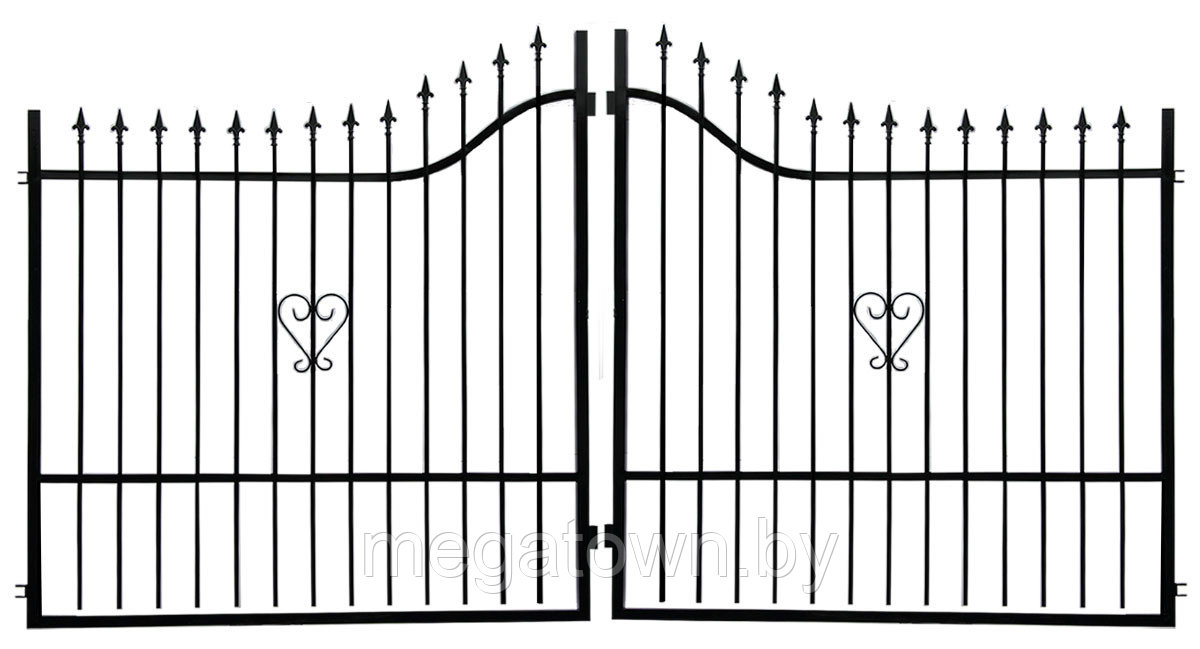 Ворота с элементами ковки "Вергина"