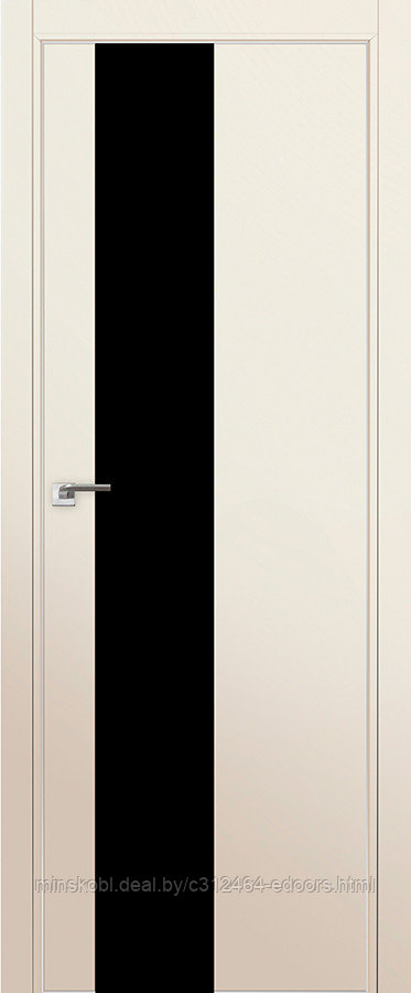Дверь межкомнатная 5E черный лак 800*2000 Магнолия сатинат матовая с 4-х сторон зпп Eclipse зпз 190