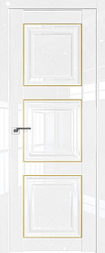 Дверь межкомнатная 96L 800*2000 Белый люкс золото
