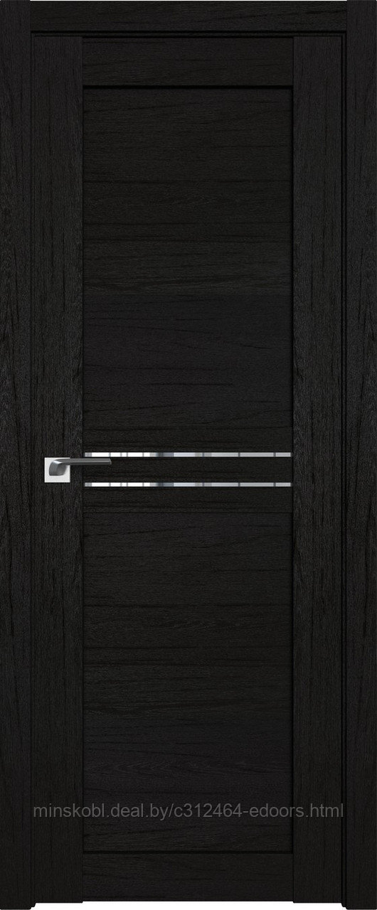 Дверь межкомнатная 2.55XN прозрачное 800*2000 Даркбраун