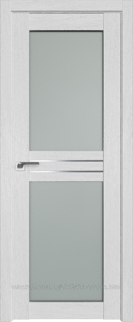 Дверь межкомнатная 2.56XN матовое 800*2000 Монблан в цвет полотна