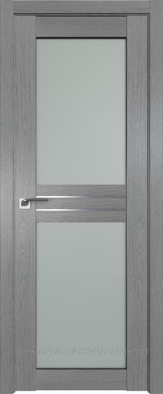 Дверь межкомнатная 2.56XN матовое 800*2000 Грувд в цвет полотна