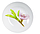 Q3438 Столовый сервиз Luminarc Diwali Water Color, набор тарелок, 19 предметов, фото 4