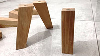 Конические наклонные мебельные опоры (МН 138) из дуба или ясеня d=45-25, h=140 мм.Шлифованные под покрытие.