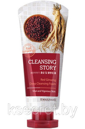 Пенка для умывания подтягивающая Cleansing Story Foam Cleansing (Red Ginseng) 120г - фото 1 - id-p145362194