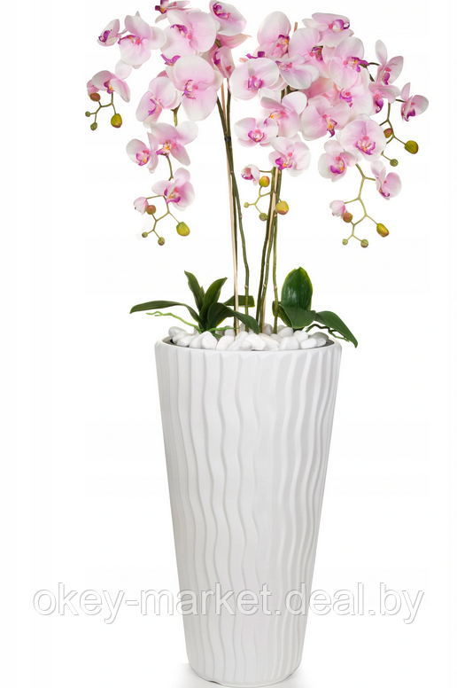 Цветочная композиция из орхидей в горшке 120см - фото 1 - id-p145365073