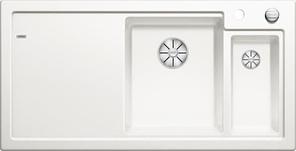 Кухонная мойка Blanco Axon II 6 S (глянцевый белый, правая, с клапаном-автоматом InFino®)
