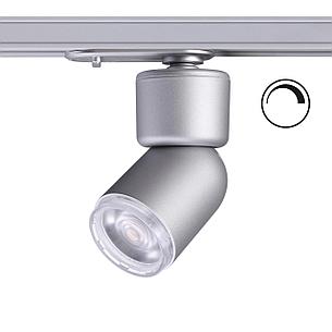 358291 PORT NT19 104 серебро Однофазный трековый светильник IP20 LED 3000K 12W 180-260V FINO, фото 2
