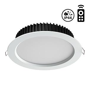 358302 SPOT NT19 042 белый Встраиваемый диммир.светильник с пультом ДУ IP44 LED 3000-6500K 10W DRUM, фото 2