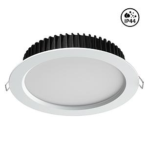 358304 SPOT NT19 105 белый Встраиваемый св-к (драйвер в комплект не входит) IP44 LED 3000K 20W DRUM, фото 2