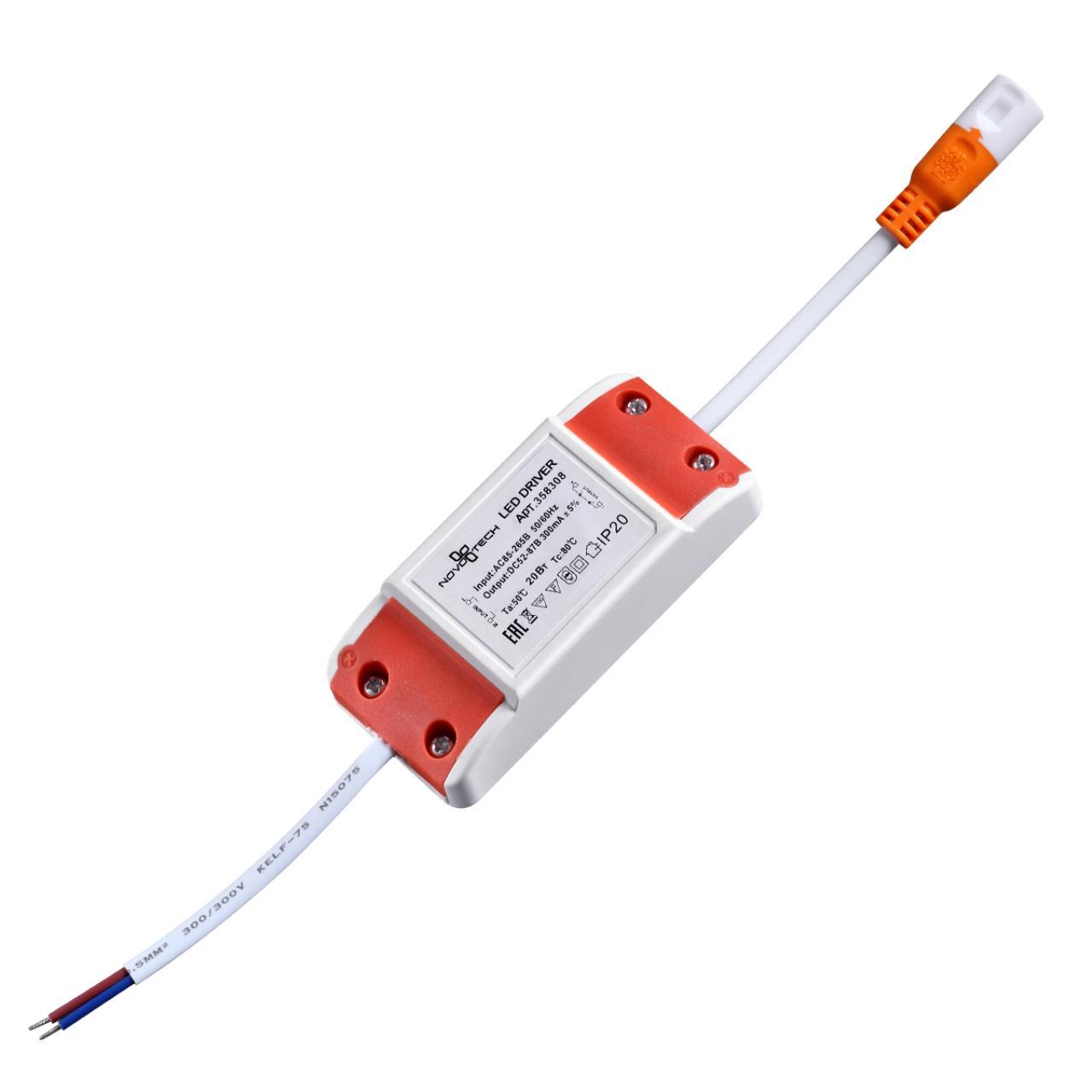 358308 DRIVE NT19 105 Драйвер для арт. 358304-358307 IP20 20W