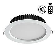 358310 SPOT NT19 042 белый Встраиваемый диммир.светильник с пультом ДУ IP44 LED 3000-6500K 20W DRUM