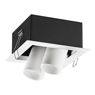 358328 SPOT NT19 070 белый/черный Встраиваемый светильник IP20 LED 4000К 2*7W 220V IMAN, фото 2