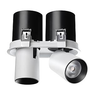 358341 SPOT NT19 070 белый/черный Встраиваемый светильник IP20 LED 3000К 24W 220V LANZA, фото 2