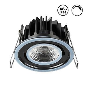 358342 SPOT NT19 105 черный Встраиваемый влагозащищённый диммир.св-к IP44 LED 3000К 8W REGEN, фото 2
