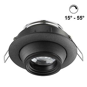 358444 SPOT NT20 104 черный Встраиваемый св-к DIM (угол рассеивания 15°~55°) IP20 LED 4000К 8W HORN, фото 2