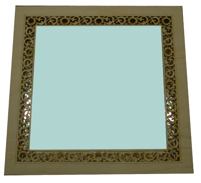 Зеркало для бани и сауны квадратное - фото 1 - id-p11866793