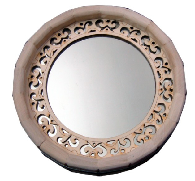 Зеркало для бани и сауны круглое - фото 1 - id-p11866796