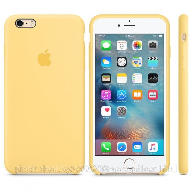 Чехол Silicone Case для Apple iPhone 6 / iPhone 6S, #4 Yellow (Желтый) - фото 1 - id-p130057769