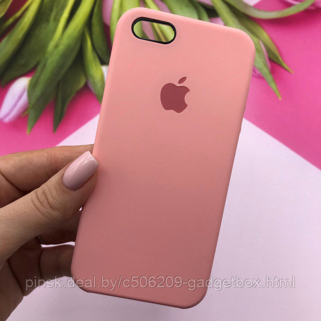 Чехол Silicone Case для Apple iPhone 6 / iPhone 6S, #12 Pink (Розовый) - фото 1 - id-p130057777