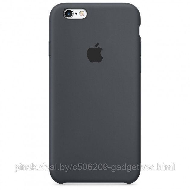 Чехол Silicone Case для Apple iPhone 6 / iPhone 6S, #15 Dark Gray (Темно-серый) - фото 1 - id-p130057780