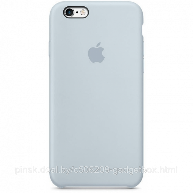 Чехол Silicone Case для Apple iPhone 6 / iPhone 6S, #26 Mist blue (Серый) - фото 1 - id-p130057791