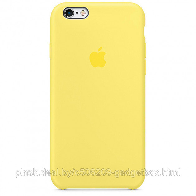 Чехол Silicone Case для Apple iPhone 6 / iPhone 6S, #37 Lemonade (Лимонад) - фото 1 - id-p130057802