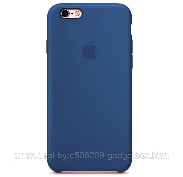 Чехол Silicone Case для Apple iPhone 6 / iPhone 6S, #57 Midnight blue (Синяя сталь) - фото 1 - id-p130057822