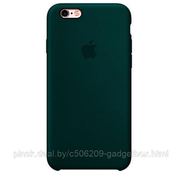 Чехол Silicone Case для Apple iPhone 6 / iPhone 6S, #58 Midnight green (Виридан) - фото 1 - id-p130057823