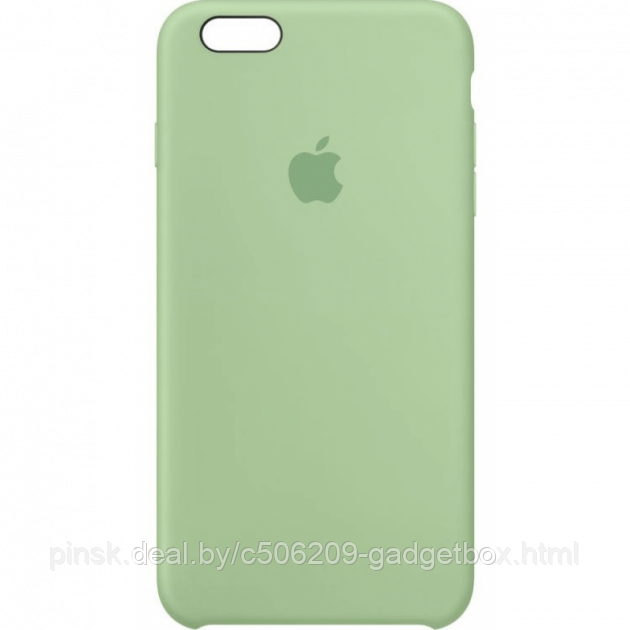 Чехол Silicone Case для Apple iPhone 6 Plus / iPhone 6S Plus, #1 Mint (Зеленая мята) - фото 1 - id-p130057836