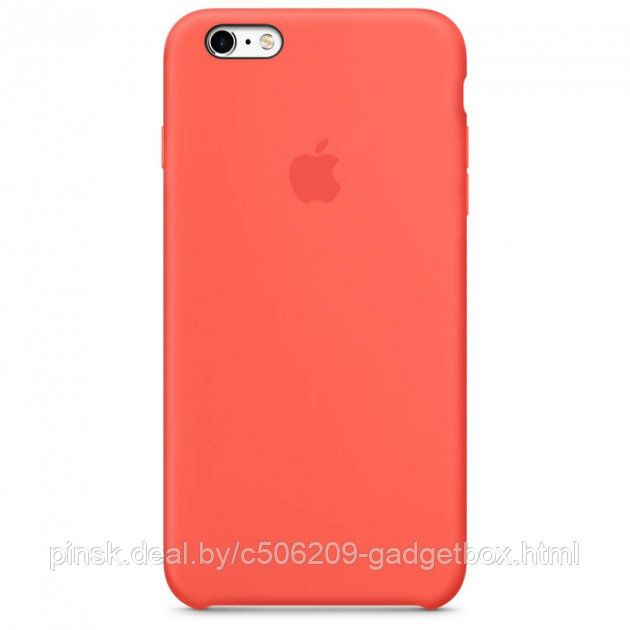 Чехол Silicone Case для Apple iPhone 6 Plus / iPhone 6S Plus, #2 Apricot (Абрикосовый) - фото 1 - id-p130057837