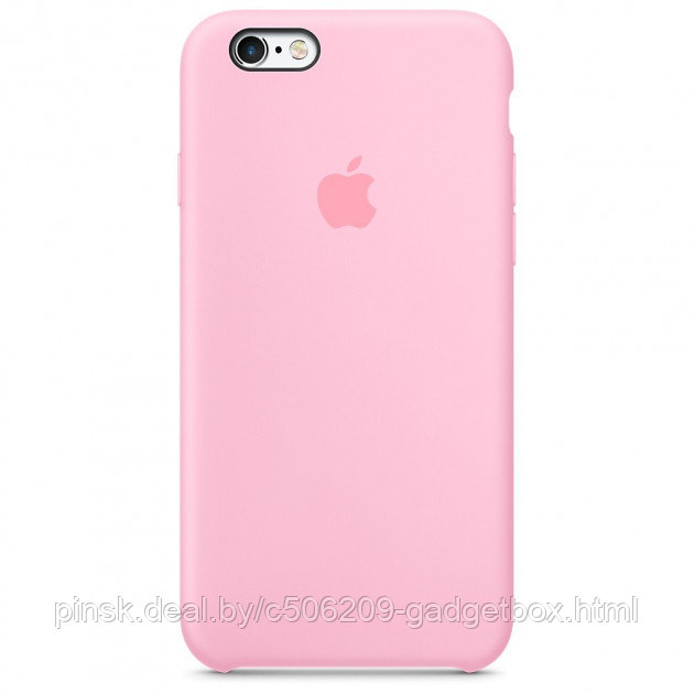 Чехол Silicone Case для Apple iPhone 6 Plus / iPhone 6S Plus, #6 Light pink (Светло-розовый) - фото 1 - id-p130057841