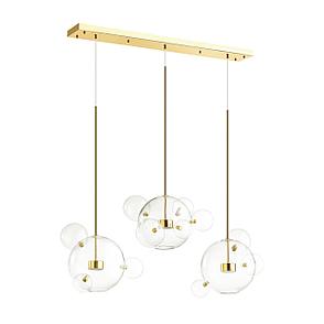 4640/36L L-VISION (В 3-Х КОРОБКАХ) ODL21 15 золотой/прозрачный Люстра LED 36W 4000K BUBBLES , фото 2
