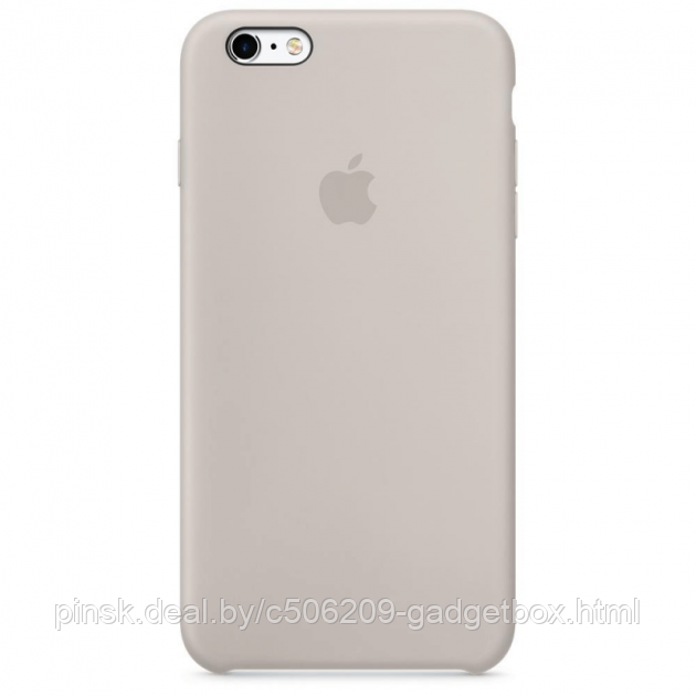 Чехол Silicone Case для Apple iPhone 6 Plus / iPhone 6S Plus, #11 Stone (Светло-серый) - фото 1 - id-p130057846