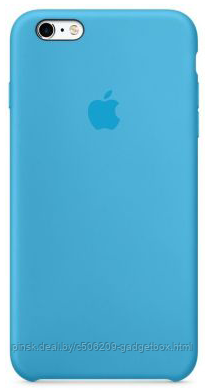 Чехол Silicone Case для Apple iPhone 6 Plus / iPhone 6S Plus, #16 Blue (Голубой) - фото 2 - id-p130057851