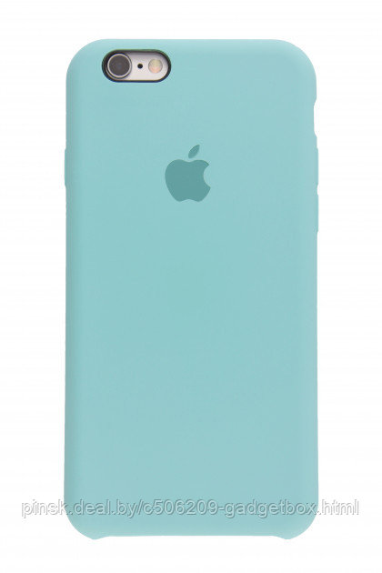 Чехол Silicone Case для Apple iPhone 6 Plus / iPhone 6S Plus, #17 Turquoise (Бирюзовый) - фото 1 - id-p130057852