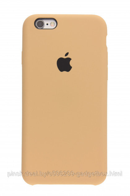 Чехол Silicone Case для Apple iPhone 6 Plus / iPhone 6S Plus, #28 Gold (Горчичный) - фото 1 - id-p130057863