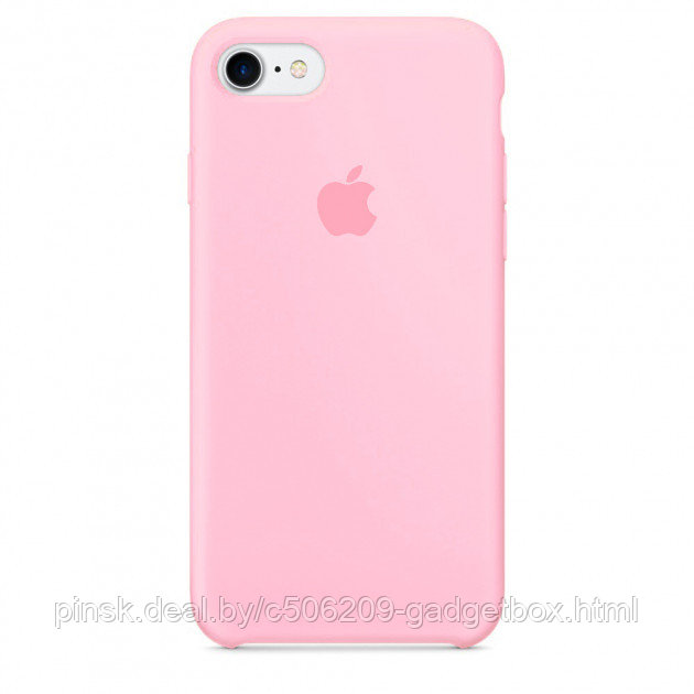 Чехол Silicone Case для Apple iPhone 7 / iPhone 8 / SE 2020, #6 Light pink (Светло-розовый) - фото 1 - id-p130057911