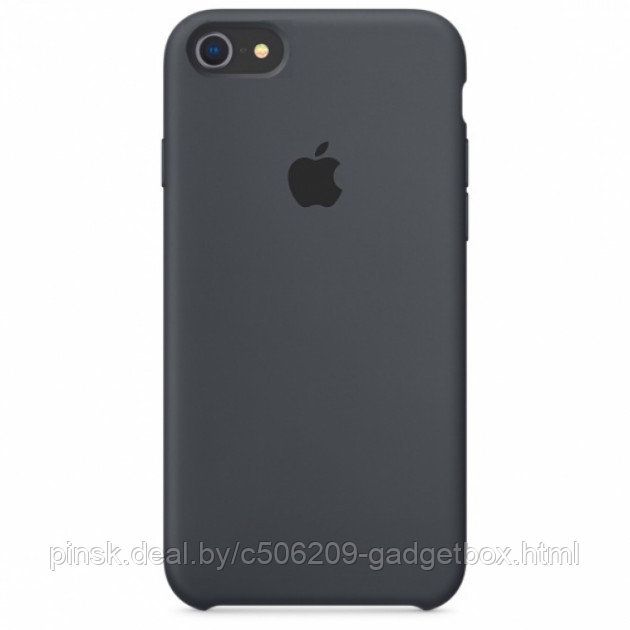 Чехол Silicone Case для Apple iPhone 7 / iPhone 8 / SE 2020, #15 Dark Gray (Темно-серый) - фото 1 - id-p130057920