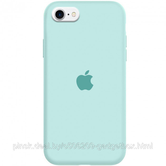 Чехол Silicone Case для Apple iPhone 7 / iPhone 8 / SE 2020, #17 Turquoise (Бирюзовый) - фото 1 - id-p130057922