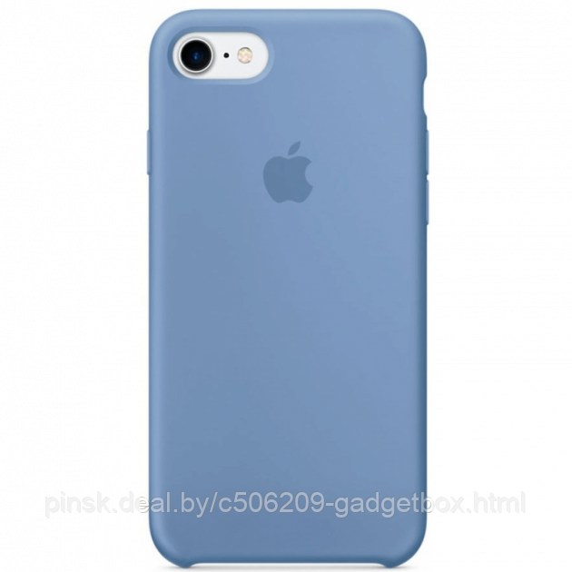 Чехол Silicone Case для Apple iPhone 7 / iPhone 8 / SE 2020, #24 Azure (Лазурный) - фото 1 - id-p130057929